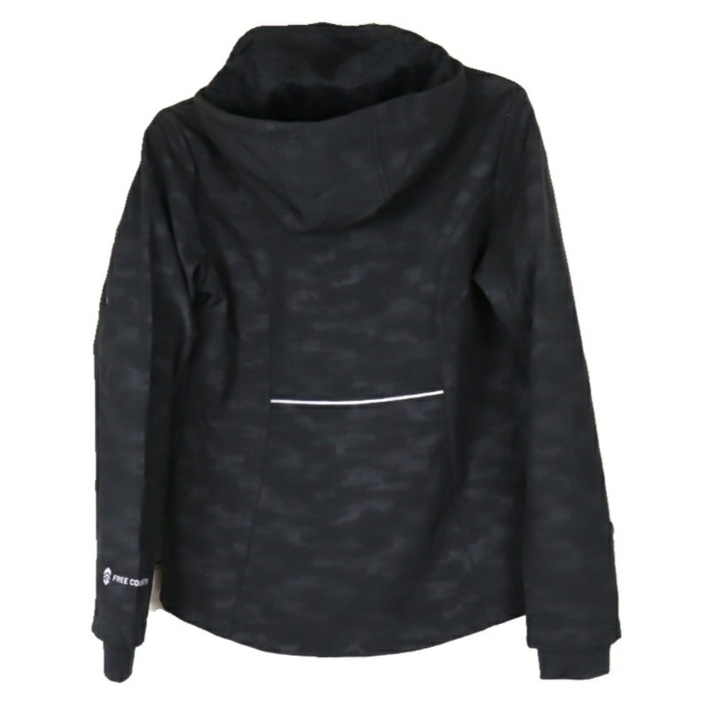 NWT Free Country Black Super Softshell Hood Jacket - Picture 7 of 7